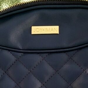 Elegant Navy Blue JOY & IMAN Quilted Shoulder Bag New Without Tag
